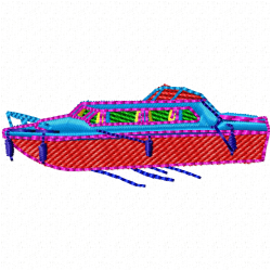 Boats Embroidery Design 12 Boats Embroidery Design 12